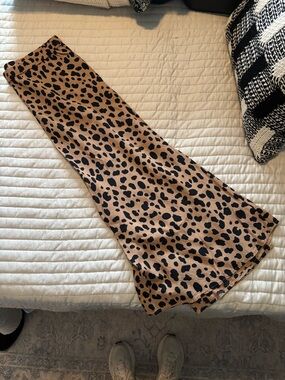 GAP Leopard Print Skirt in Tan and Black